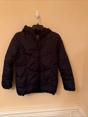 Swiss Tech Black Jacket with Red‎ Cross Patch Kids Large 10-12